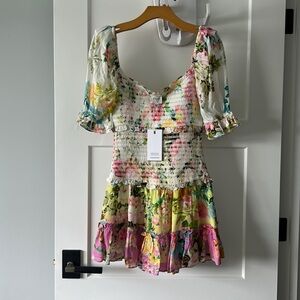 HEMANT & NANDITA Multicolor Smocked Dress